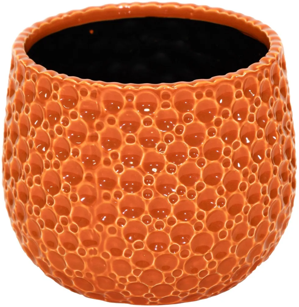 Mega Collections bloempot Drops oranje D 21 H 17 cm
