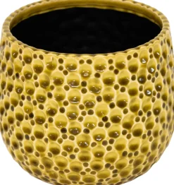 Mega Collections bloempot Drops geel D 21 H 17 cm