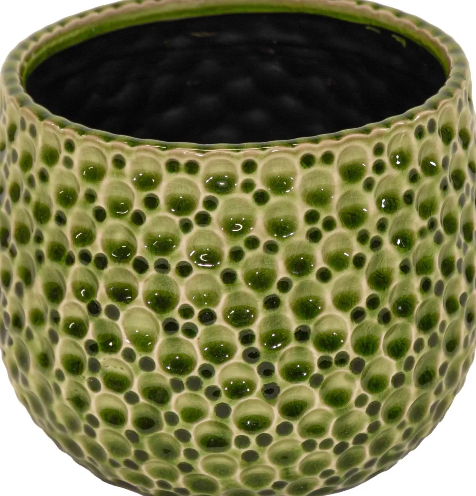 Mega Collections bloempot Drops groen D 21 H 17 cm