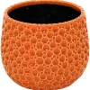 Mega Collections bloempot Drops oranje D 17 H 15 cm