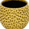 Mega Collections bloempot Drops geel D 15 H 13 cm