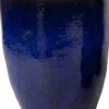 Mega Collections bloempot Genta blauw D 35 H 44 cm