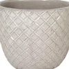 Mega Collections bloempot Glazed wit D 38 H 30 cm