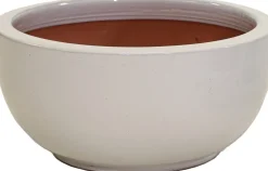 Mega Collections bloempot Glazed wit D 48 H 24 cm