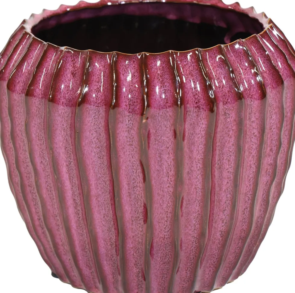 Mega Collections bloempot Ide paars D 19 H 16 cm