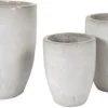 Mega Collections bloempot Marian wit D 45 H 54 cm