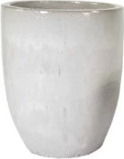 Mega Collections bloempot Marian wit D 45 H 54 cm