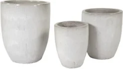 Mega Collections bloempot Marian wit D 35 H 44 cm