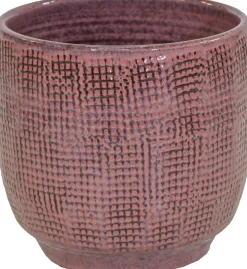 Mega Collections bloempot op voet Bohemian roze D 30 H 29 cm