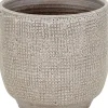 Mega Collections bloempot op voet Bohemian taupe D 30 H 29 cm