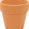 Mega Collections bloempot Sparta bruin D 13,5 H 11,5 cm