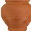 Mega Collections bloempot Sparta Mpala bruin / oranje D 40 H 38,5 cm