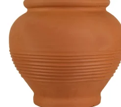 Mega Collections bloempot Sparta Mpala bruin / oranje D 40 H 38,5 cm