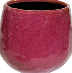 Mega Collections bloempot Suburb donkerroze D 19 H 16,5 cm