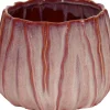 Mega Collections bloempot Wave Fan rood D 20 H 15 cm
