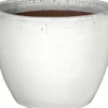 Mega Collections bloempot wit D 22 H 21 cm