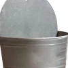 Mega Collections hangpot zink Maan 25 x 15 x 28 cm old look