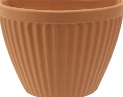 Mega Collections muur bloempot Pareda terracotta 30 x 18,5 x 21 cm
