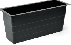 Mega Collections plantenbak zwart 60 x 23 x 26 cm