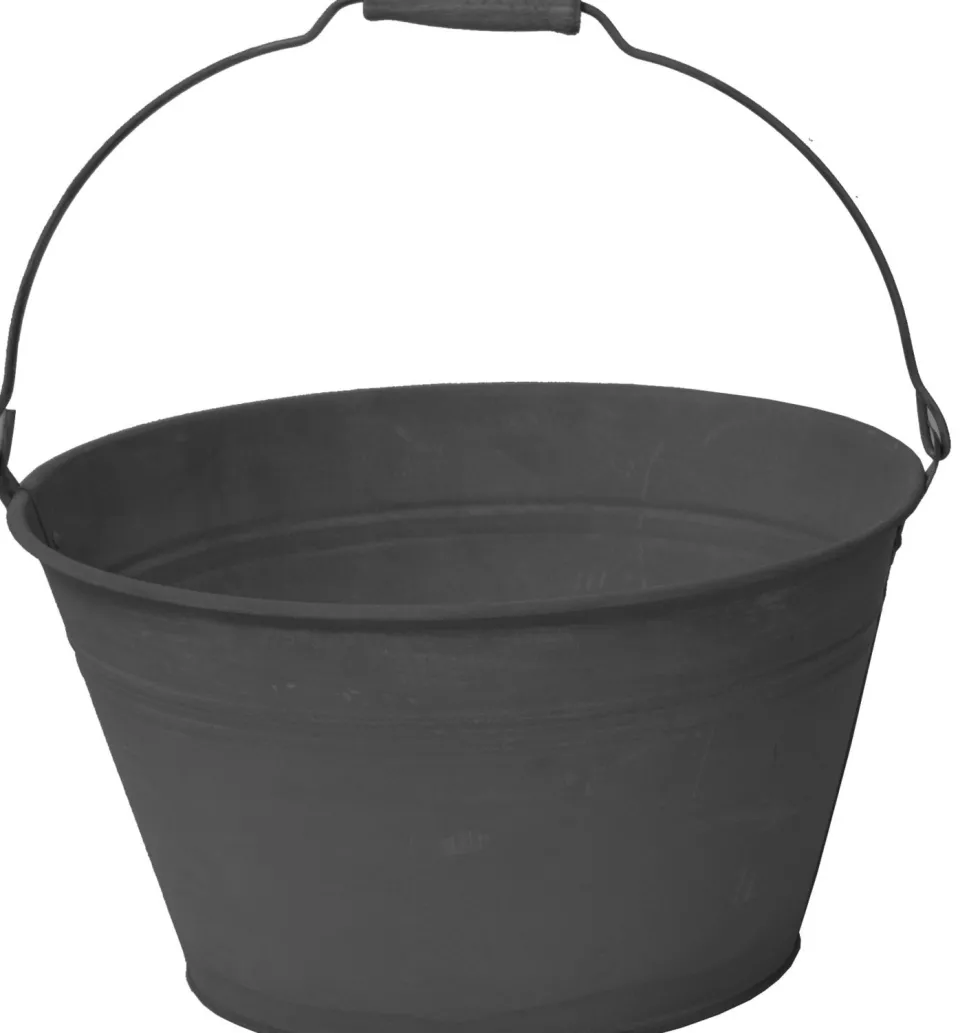 Mega Collections plantenemmer zwart D 27 H 15 cm