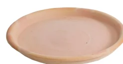 Mega Collections plantenschotel Whitewash terracotta D 24 H 3,5 cm