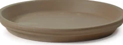 Mega Collections plantenschotel Mokka bruin D 19 H 3 cm