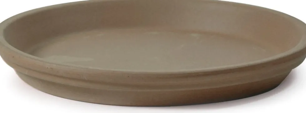 Mega Collections plantenschotel Mokka bruin D 19 H 3 cm
