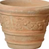 Mega Collections pot Coni m guirlande D 26 cm terracotta