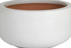 Mega Collections schaal glazuur D 38 cm wit
