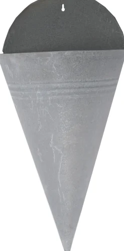 Mega Collections zink hangpot D 20 cm grijs