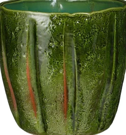Mica Decorations bloempot Afredo groen D 26 H 25 cm