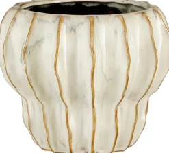 Mica Decorations bloempot Altea wit D 22 H 18 cm