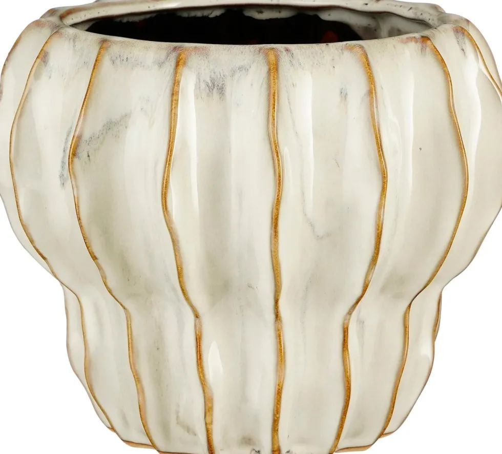 Mica Decorations bloempot Altea wit D 22 H 18 cm