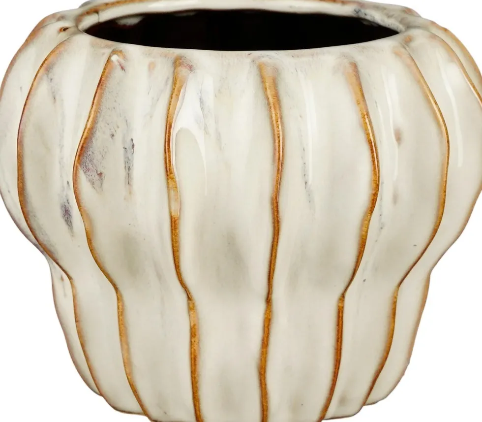 Mica Decorations bloempot Altea wit D 14 H 10,5 cm