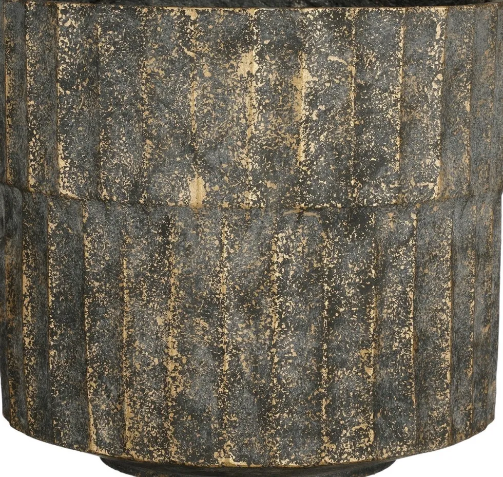 Mica Decorations bloempot Apiro zwart D 31 H 27 cm