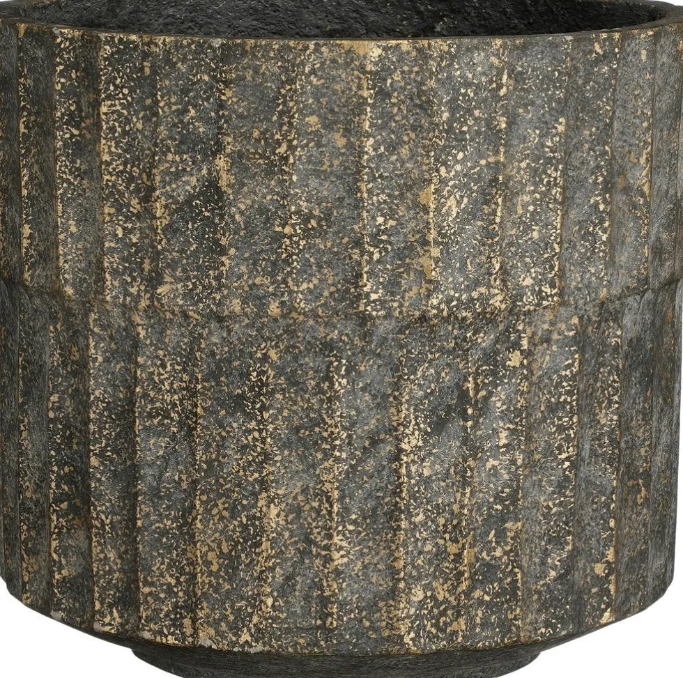 Mica Decorations bloempot Apiro zwart D 24,5 H 22 cm