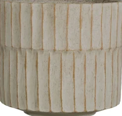 Mica Decorations bloempot Apiro crème D 20 H 19 cm