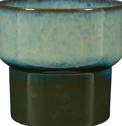 Mica Decorations bloempot Aster groen D 26 H 23 cm