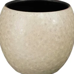 Mica Decorations bloempot Bent grijs D 17 H 16 cm
