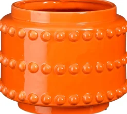 Mica Decorations bloempot Boaz oranje D 21 H 16,5 cm