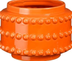 Mica Decorations bloempot Boaz oranje D 17 H 13 cm