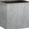 Mica Decorations bloempot Bravo grijs 37 x 37 x 33 cm