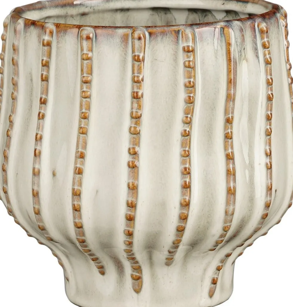 Mica Decorations bloempot Cathy wit D 16 H 14,5 cm