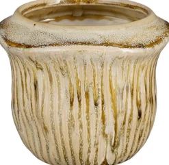 Mica Decorations bloempot Catona beige D 13 H 10,5 cm