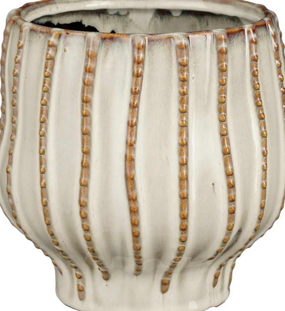 Mica Decorations bloempot Cathy wit D 18 H 17 cm
