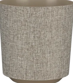 Mica Decorations bloempot Calvin grijs D 19,5 H 20 cm