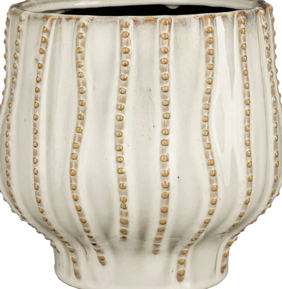 Mica Decorations bloempot Cathy wit D 20 H 19 cm