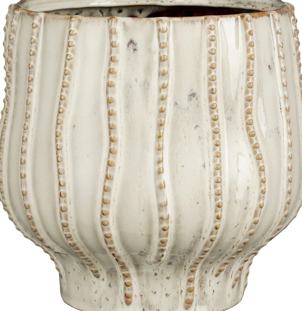 Mica Decorations bloempot Cathy wit D 22 H 22 cm