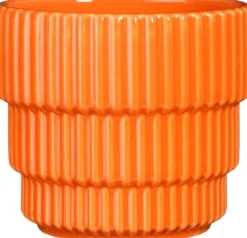 Mica Decorations bloempot Cella oranje D 12 H 11 cm