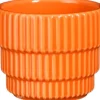 Mica Decorations bloempot Cella oranje D 7,5 H 6 cm